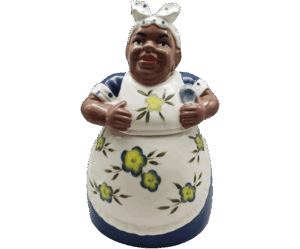 Aunt Jemima Blue African American Cookie Jar