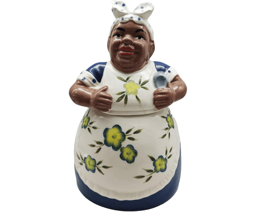 Aunt Jemima Blue African American Cookie Jar